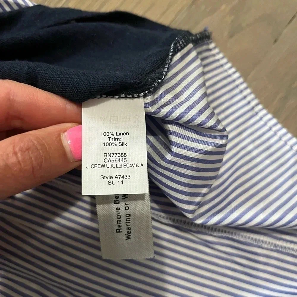 J. Crew 100% Silk 100% Linen Tank. NWOT. Medium